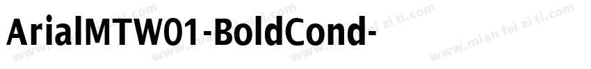 ArialMTW01-BoldCond字体转换