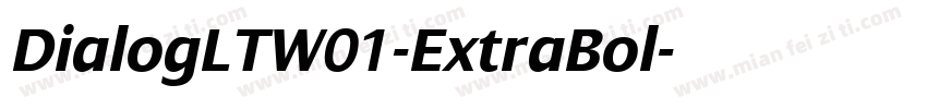 DialogLTW01-ExtraBol字体转换