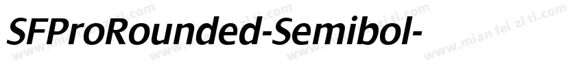 SFProRounded-Semibol字体转换