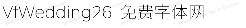 VfWedding26字体转换