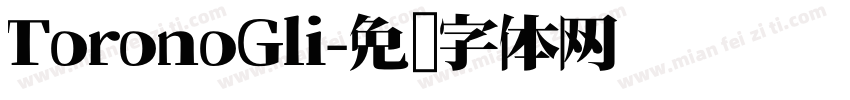 ToronoGli字体转换
