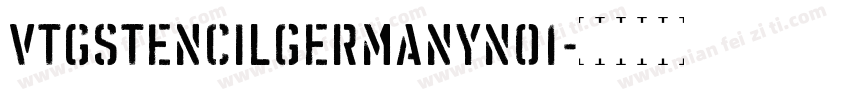 VtgStencilGermanyNo1字体转换