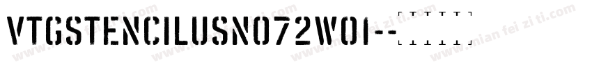 VtgStencilUSNo72W01-字体转换