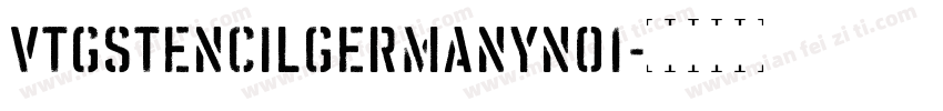 VtgStencilGermanyNo1字体转换