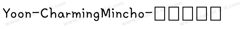 Yoon-CharmingMincho字体转换