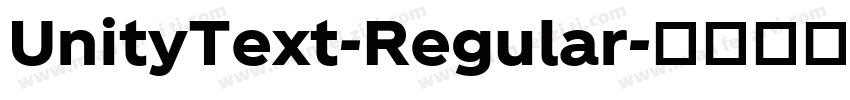 UnityText-Regular字体转换