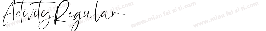 ActivityRegular字体转换