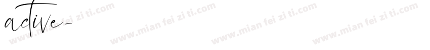 active字体转换