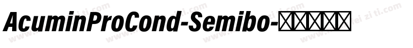 AcuminProCond-Semibo字体转换