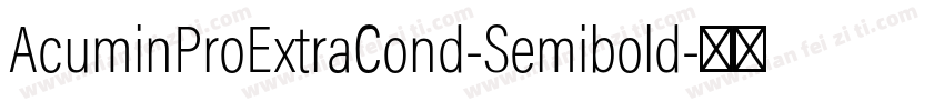 AcuminProExtraCond-Semibold字体转换