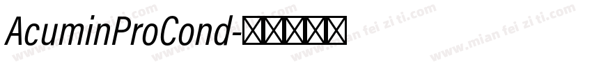 AcuminProCond字体转换