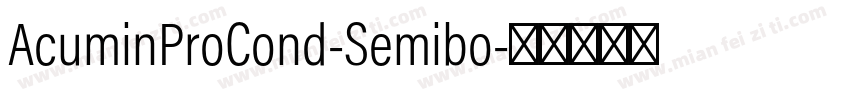 AcuminProCond-Semibo字体转换