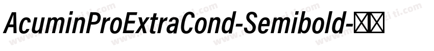 AcuminProExtraCond-Semibold字体转换