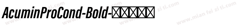 AcuminProCond-Bold字体转换