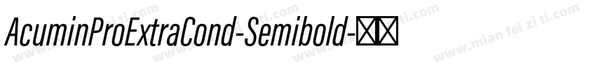 AcuminProExtraCond-Semibold字体转换