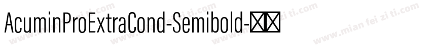 AcuminProExtraCond-Semibold字体转换