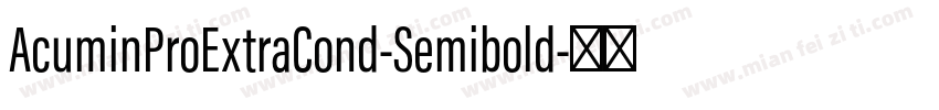 AcuminProExtraCond-Semibold字体转换