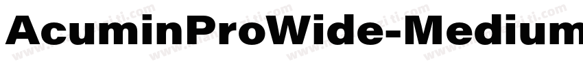 AcuminProWide-Medium字体转换