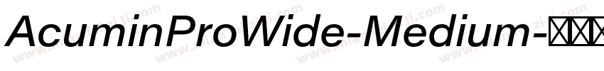 AcuminProWide-Medium字体转换