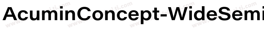 AcuminConcept-WideSemibold字体转换