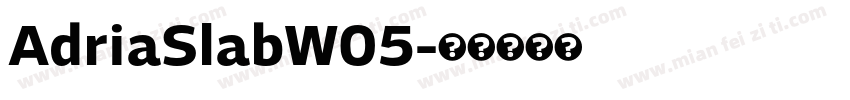 AdriaSlabW05字体转换