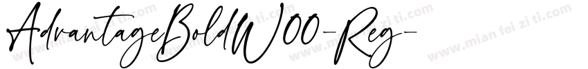 AdvantageBoldW00-Reg字体转换