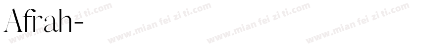 Afrah字体转换