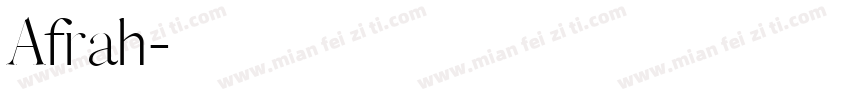 Afrah字体转换