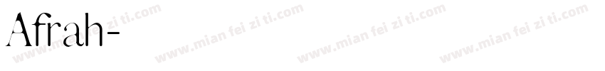 Afrah字体转换
