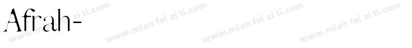 Afrah字体转换