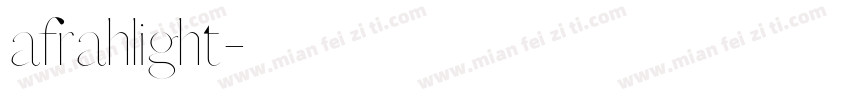 afrahlight字体转换
