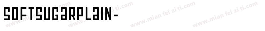 SOFTSUGARPLAIN字体转换