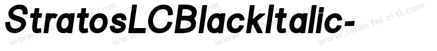 StratosLCBlackItalic字体转换