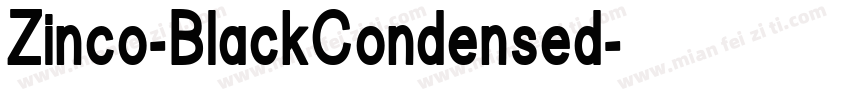 Zinco-BlackCondensed字体转换