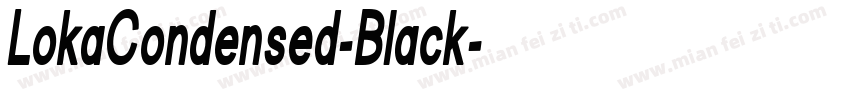 LokaCondensed-Black字体转换