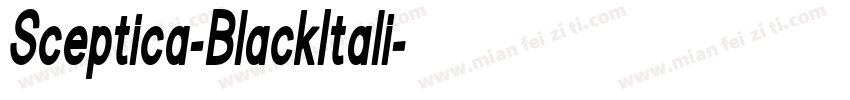Sceptica-BlackItali字体转换