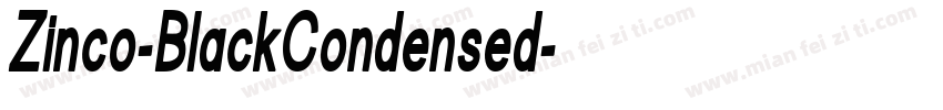 Zinco-BlackCondensed字体转换