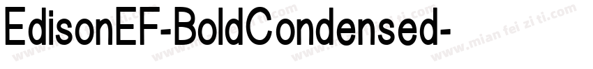EdisonEF-BoldCondensed字体转换