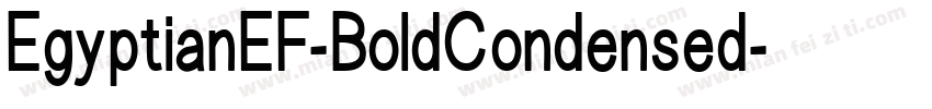 EgyptianEF-BoldCondensed字体转换