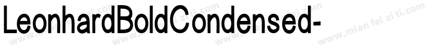 LeonhardBoldCondensed字体转换