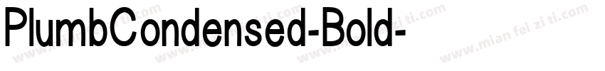 PlumbCondensed-Bold字体转换