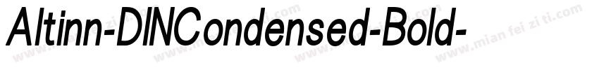 Altinn-DINCondensed-Bold字体转换