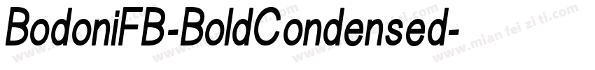 BodoniFB-BoldCondensed字体转换