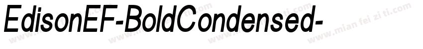 EdisonEF-BoldCondensed字体转换