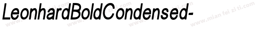 LeonhardBoldCondensed字体转换