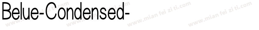 Belue-Condensed字体转换