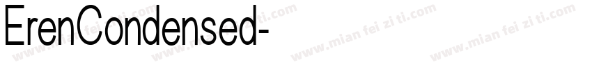 ErenCondensed字体转换