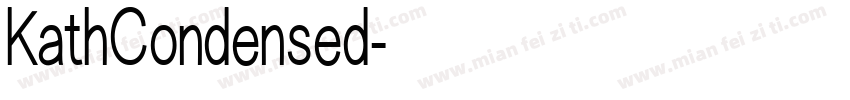 KathCondensed字体转换