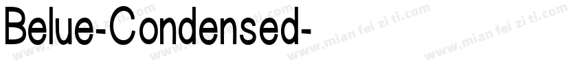 Belue-Condensed字体转换