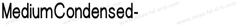 MediumCondensed字体转换